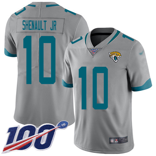 Jacksonville Jaguars #10 Laviska Shenault Jr. Silver Youth Stitched NFL Limited Inverted Legend 100th Season Jersey->youth nfl jersey->Youth Jersey
